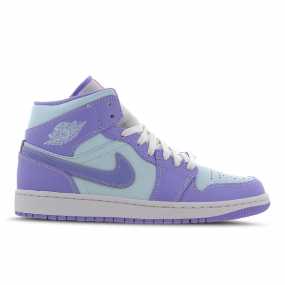 Air Jordan 1 Mid Purple Aqua - Angel Kicks