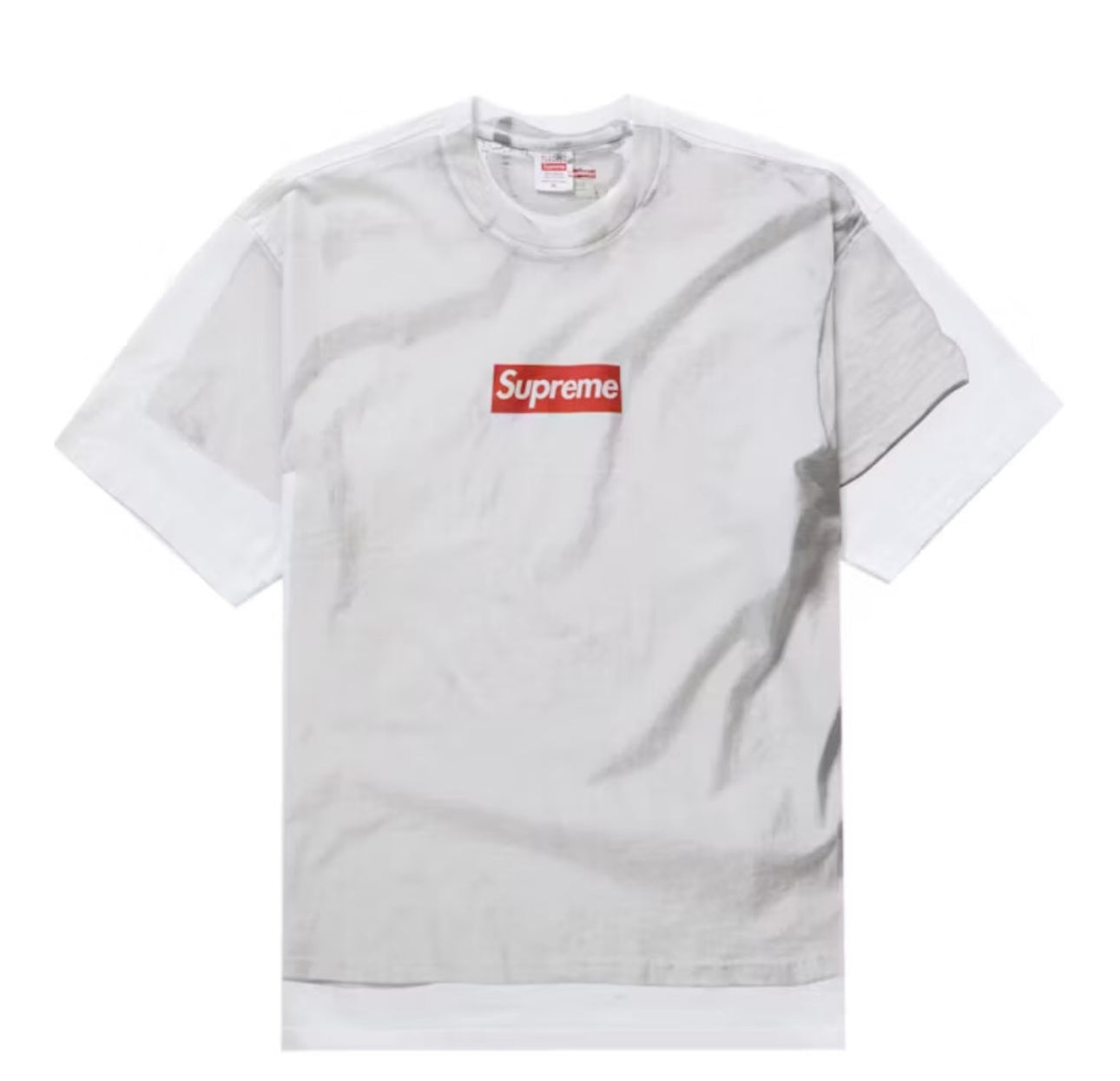 Supreme MM6 Maison Margiela Box Logo Tee White