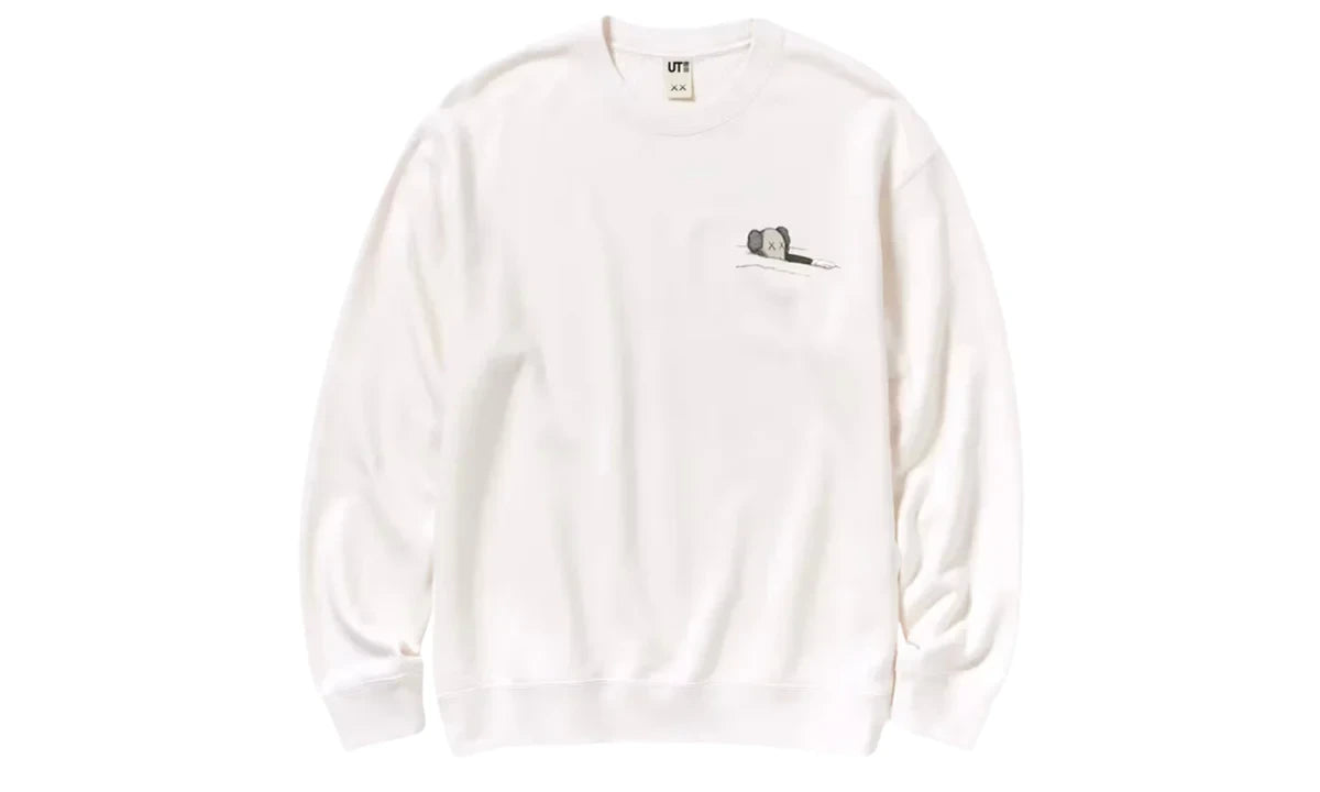 KAWS x Uniqlo Longsleeve Sweatshirt Cream Off White - Angel Kicks