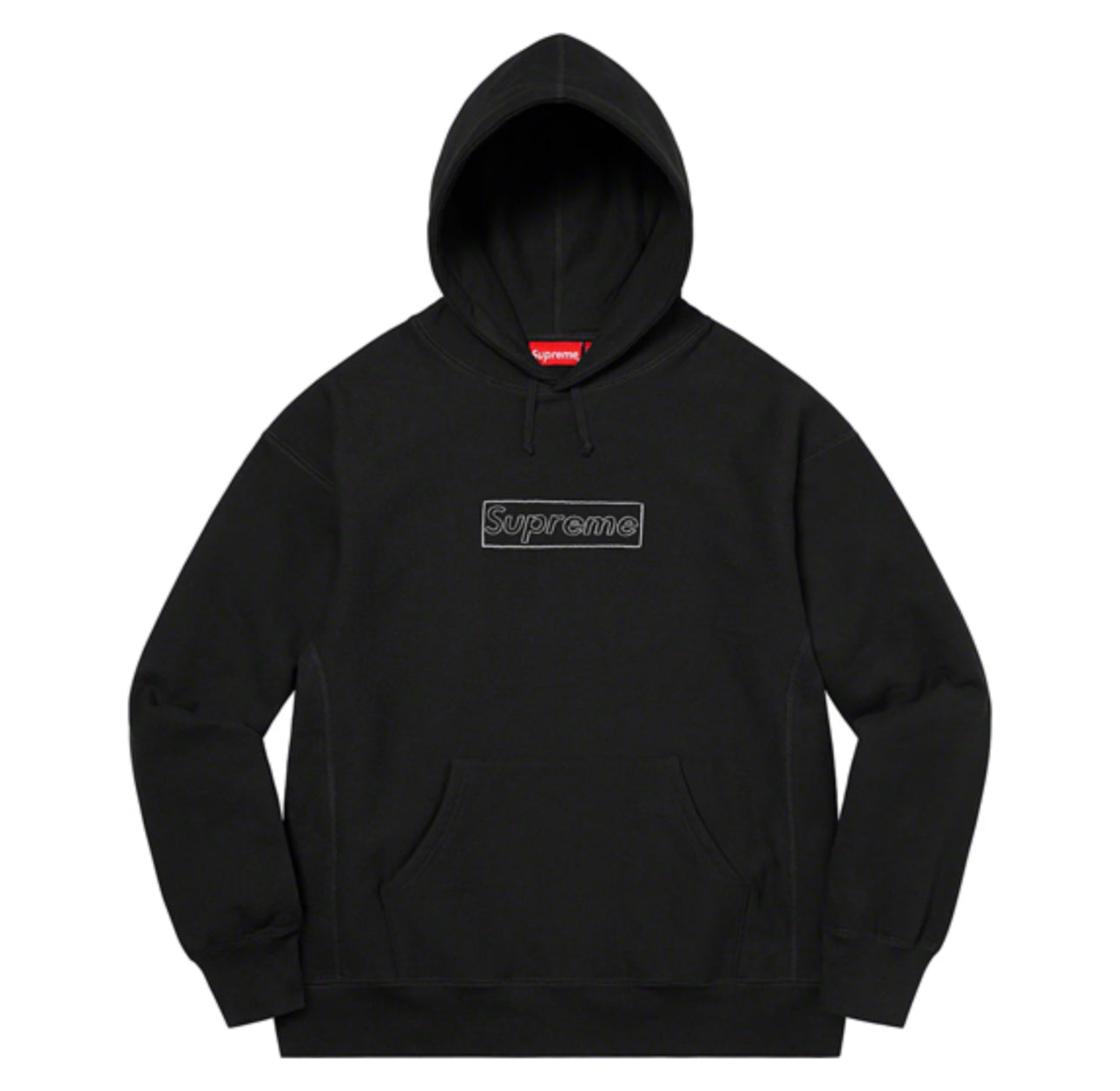 Bluza Supreme Kaws Chalk Logo Hooded Sweatshirt Black