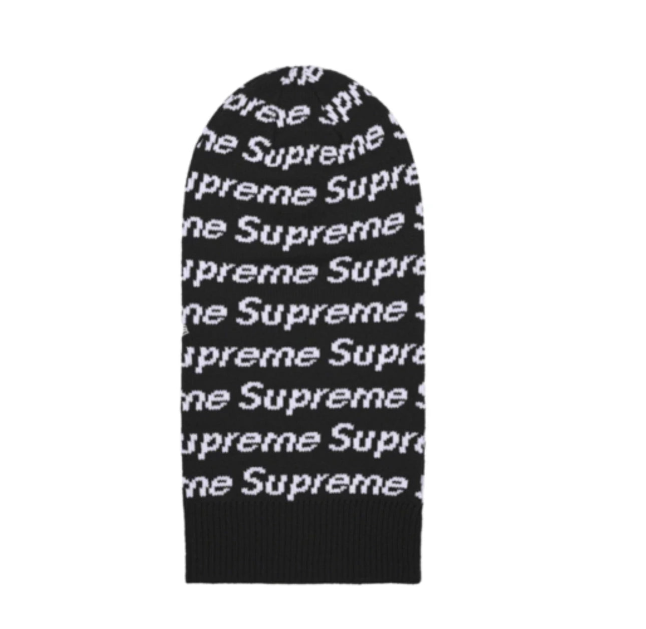 Balaclava Supreme Monogram Czarna Kominiarka