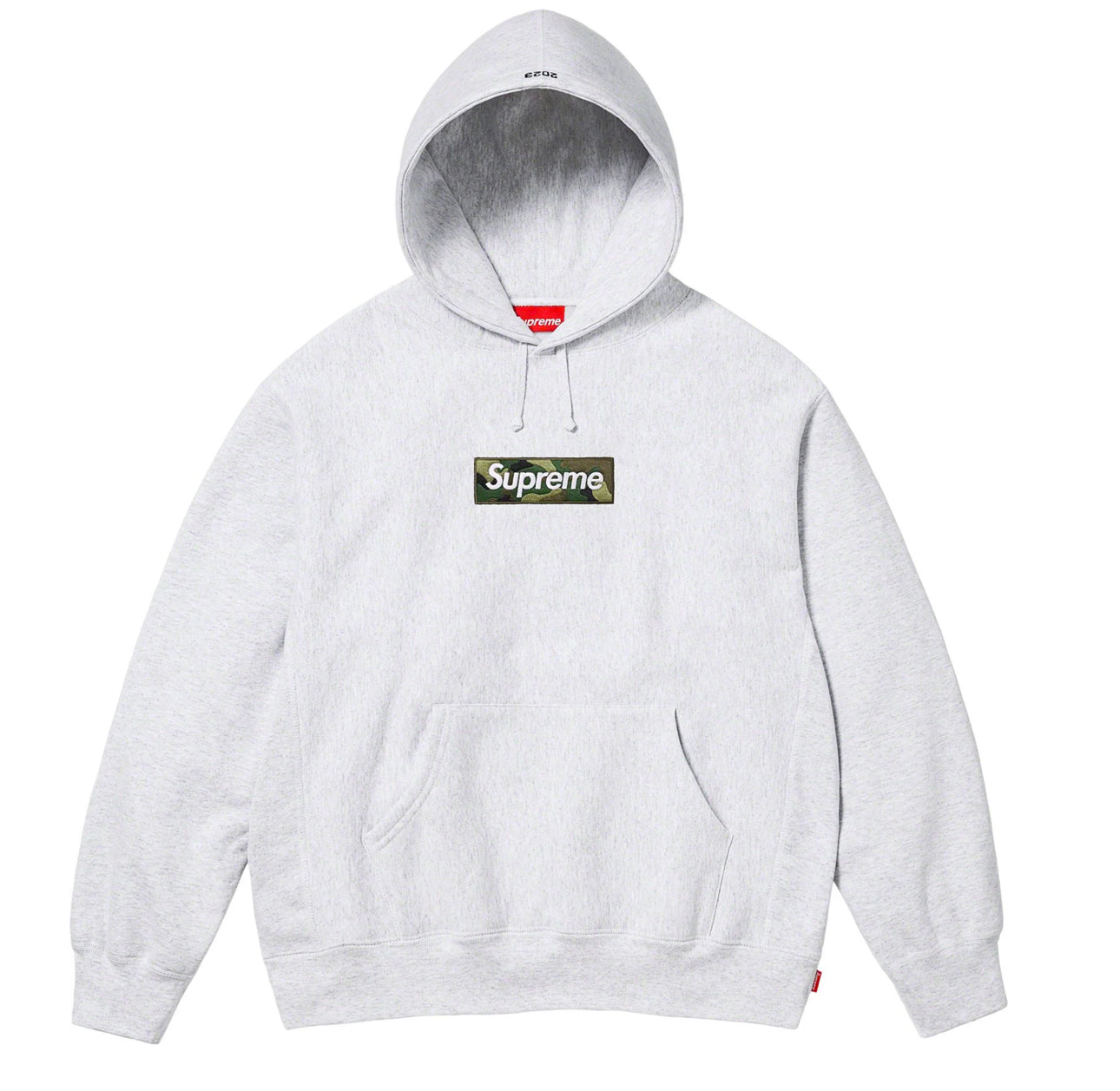 Bluza Supreme Box Logo Jasnoszara