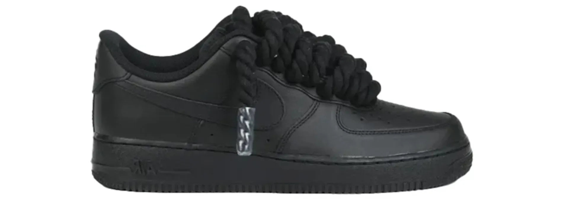 Nike Air Force 1 Black Custom Sznury