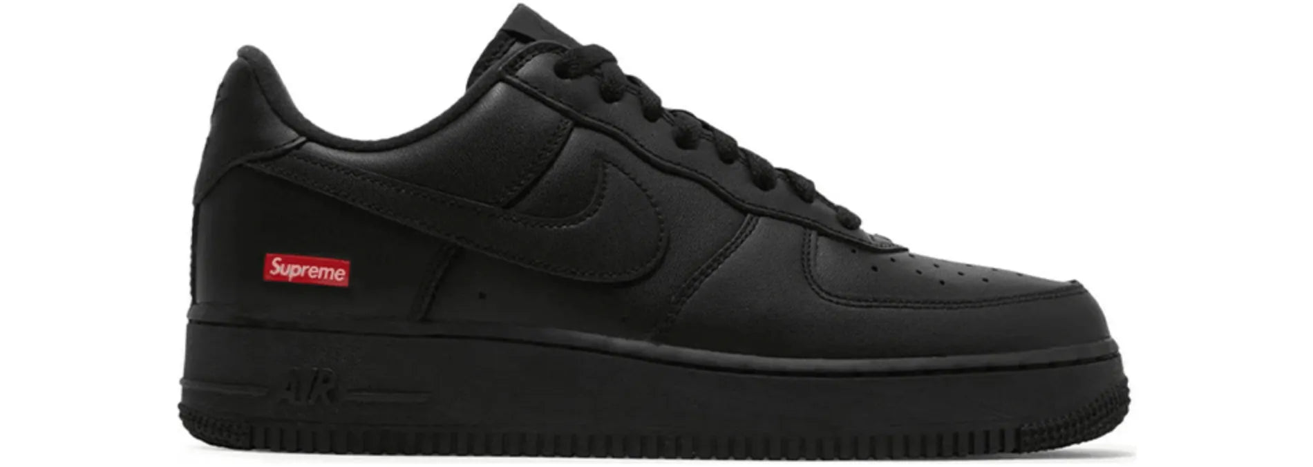 Nike Air Force 1 Low x Supreme Box Logo Black - Angel Kicks