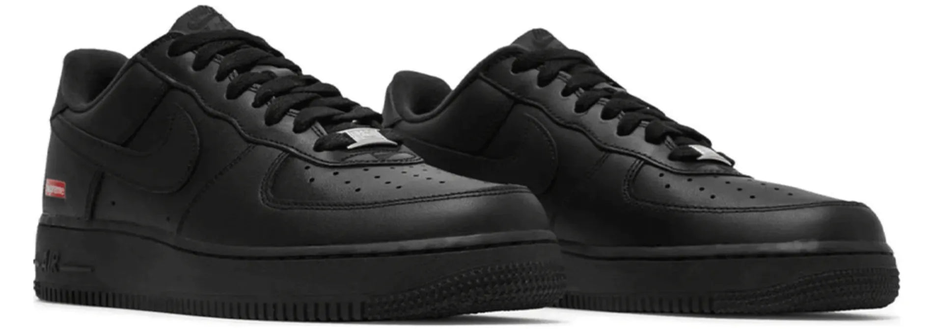 Nike Air Force 1 Low x Supreme Box Logo Black - Angel Kicks