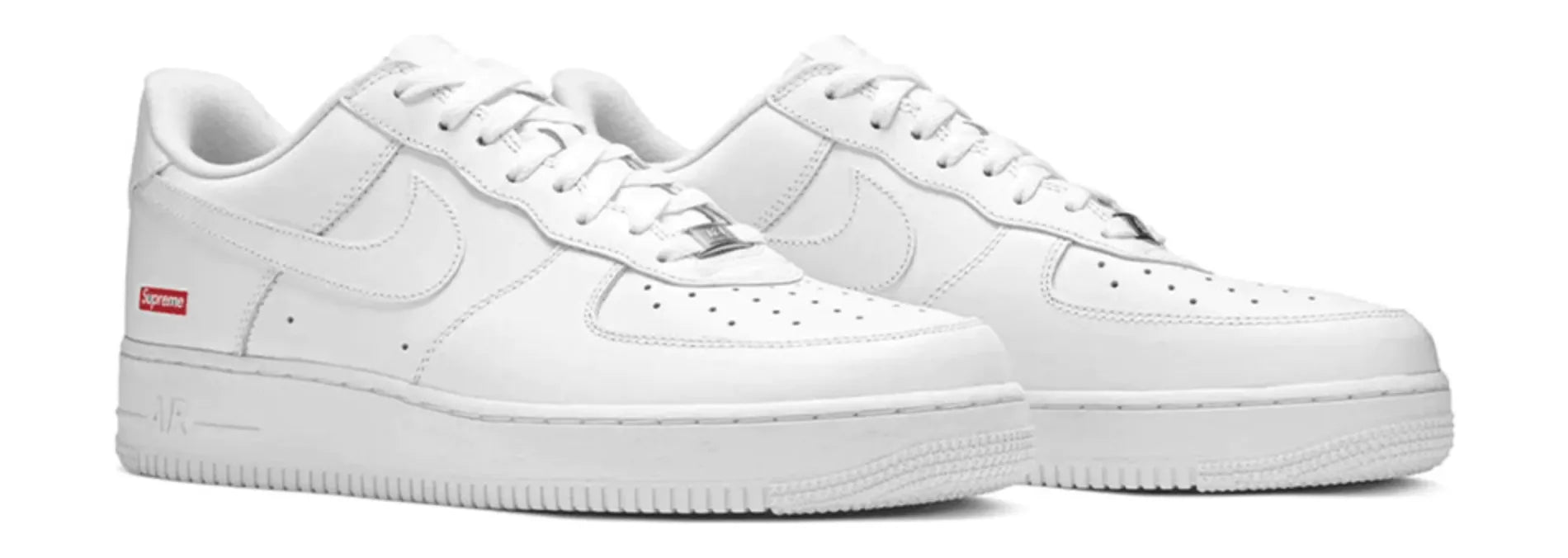 Nike Air Force 1 Low x Supreme Box Logo White - Angel Kicks