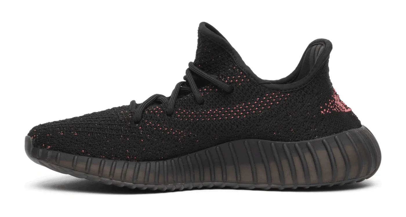 Adidas Yeezy boost 350 v2 Core Black Red (Red Stripe) - Angel Kicks