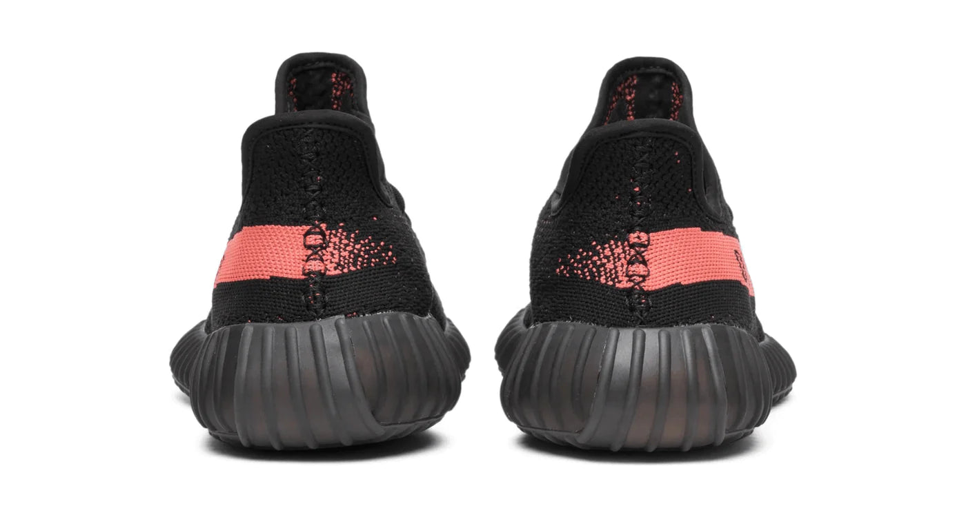 Adidas Yeezy boost 350 v2 Core Black Red (Red Stripe) - Angel Kicks